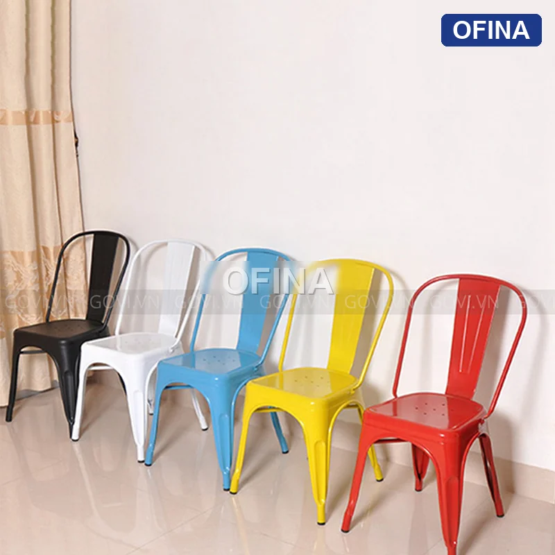 Ghế Tolix tựa không tay T01 thumbnail 4