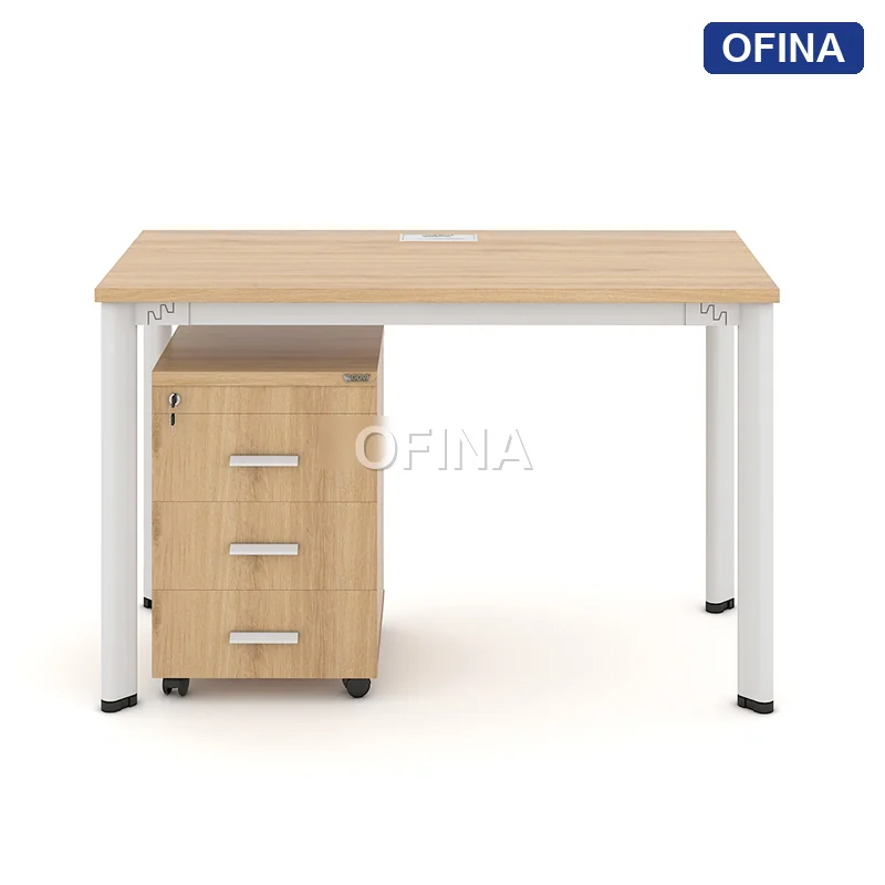 Bàn làm việc Oval OV01 khung trắng thumbnail 4