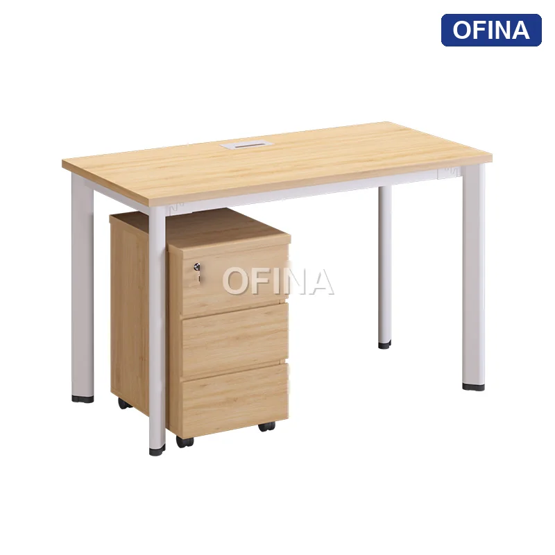 Bàn làm việc Oval OV01 khung trắng thumbnail 8