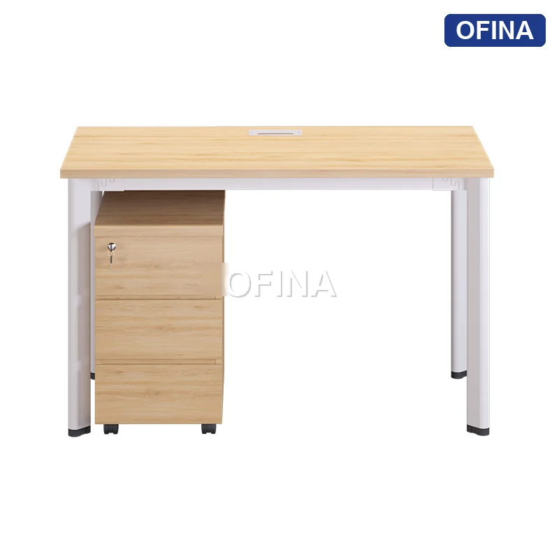 Bàn làm việc Oval OV01 khung trắng thumbnail 9