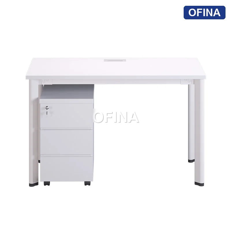 Bàn làm việc Oval OV01 khung trắng thumbnail 10