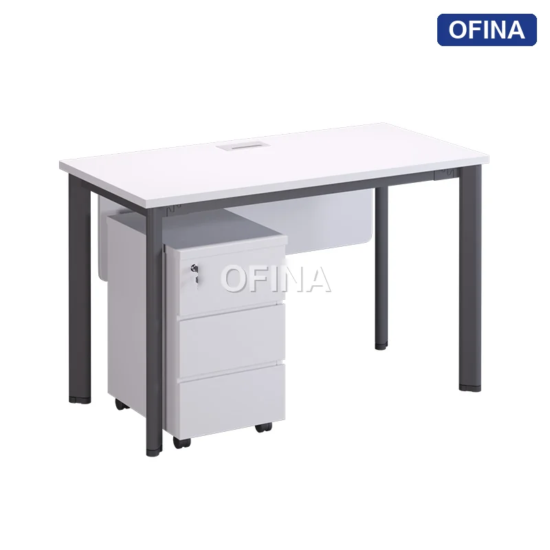 Bàn làm việc Oval OV01A khung đen thumbnail 8