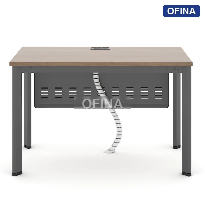 Bàn làm việc Oval OV01B khung đen thumbnail 3