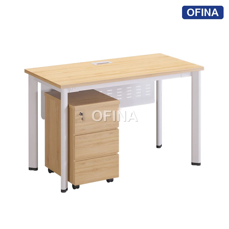 Bàn làm việc Oval OV01B khung trắng thumbnail 9