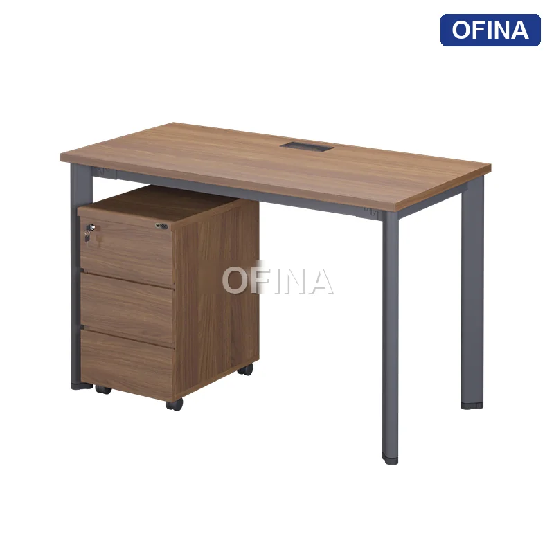 Bàn làm việc Oval OV01 khung đen