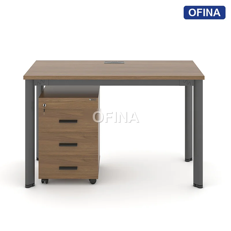 Bàn làm việc Oval OV01 khung đen thumbnail 2