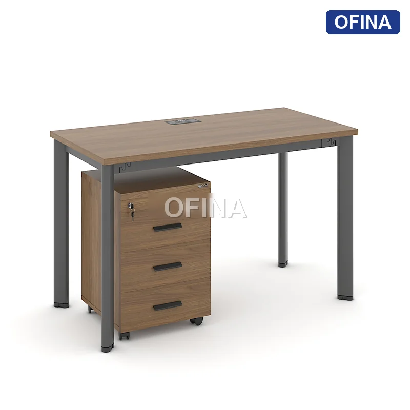 Bàn làm việc Oval OV01 khung đen thumbnail 3