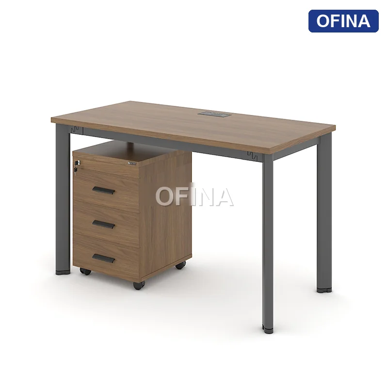 Bàn làm việc Oval OV01 khung đen thumbnail 4