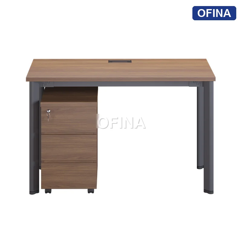 Bàn làm việc Oval OV01 khung đen thumbnail 5