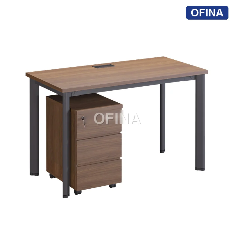 Bàn làm việc Oval OV01 khung đen thumbnail 6