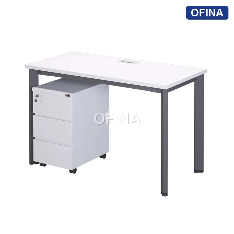 Bàn làm việc Oval OV01 khung đen thumbnail 7