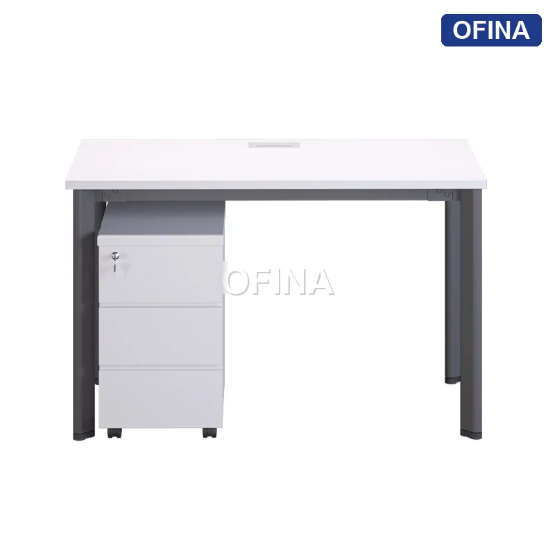 Bàn làm việc Oval OV01 khung đen thumbnail 8