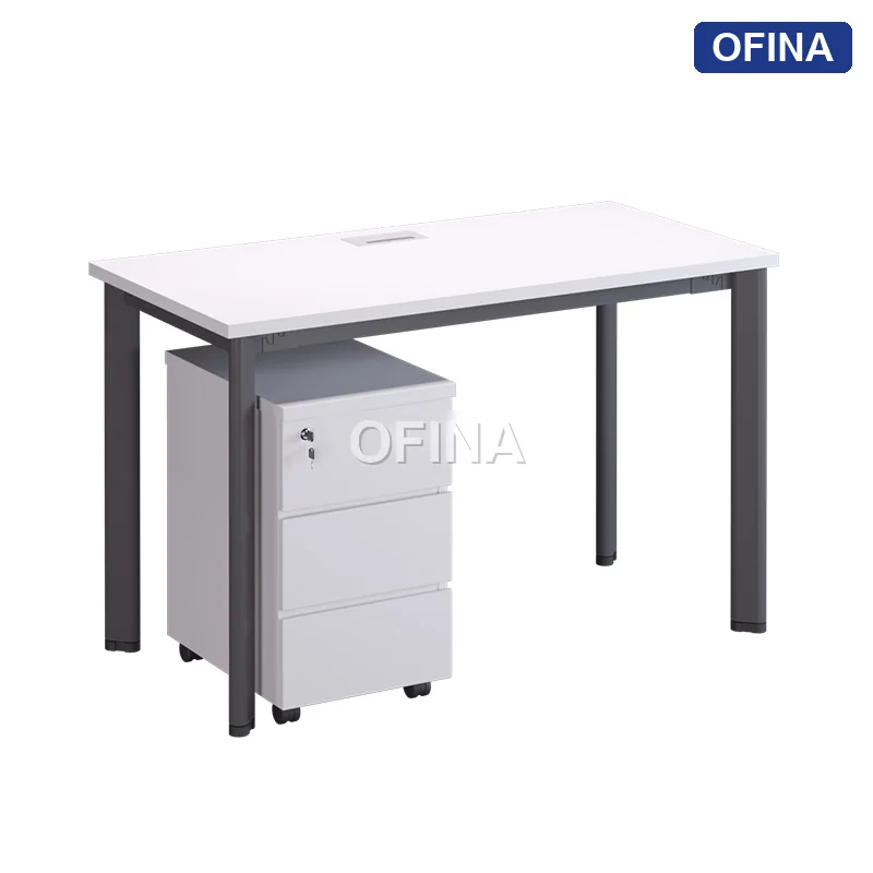 Bàn làm việc Oval OV01 khung đen thumbnail 9