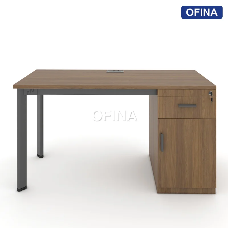 Bàn làm việc Oval OV03 khung đen thumbnail 3