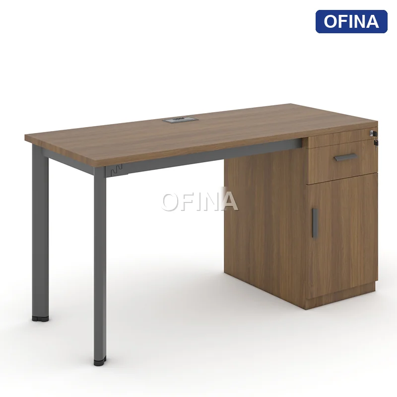 Bàn làm việc Oval OV03 khung đen thumbnail 4