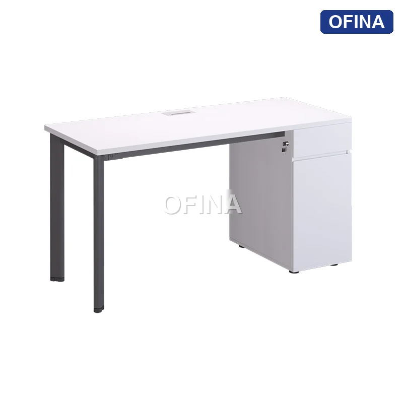 Bàn làm việc Oval OV03 khung đen thumbnail 5