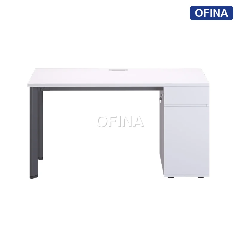 Bàn làm việc Oval OV03 khung đen thumbnail 6