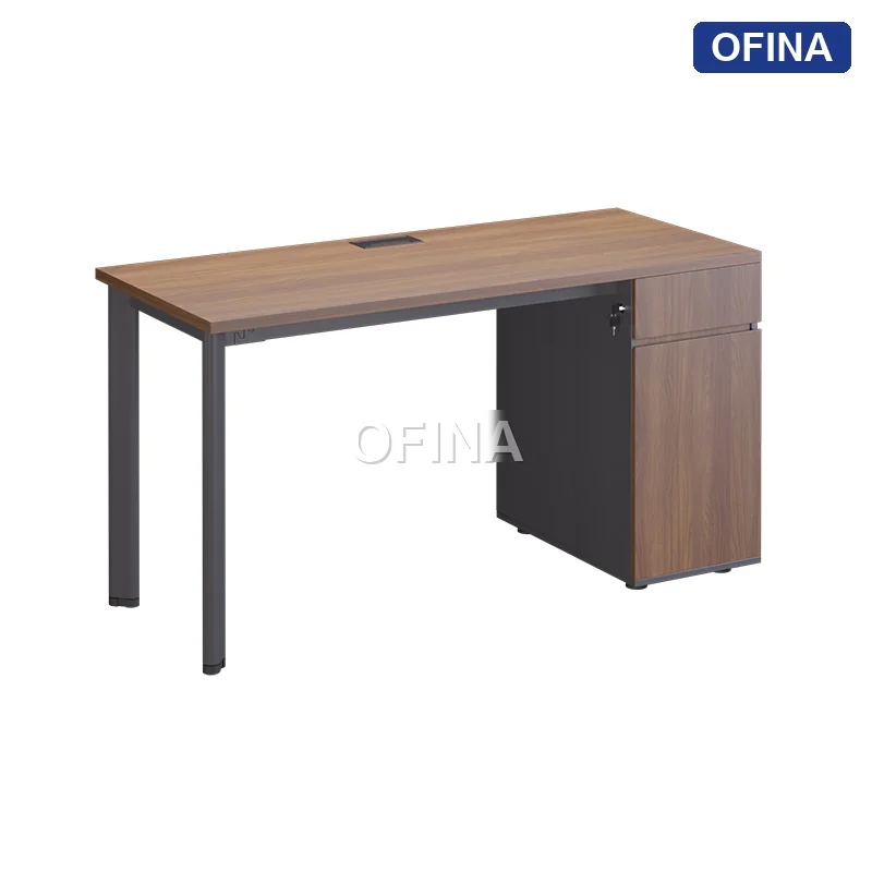 Bàn làm việc Oval OV03 khung đen thumbnail 7