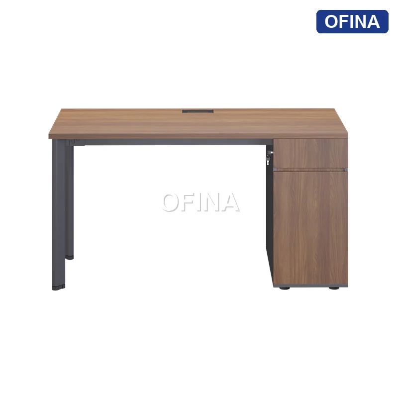 Bàn làm việc Oval OV03 khung đen thumbnail 8