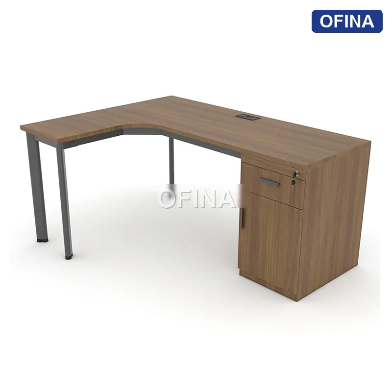 Bàn làm việc Oval OV04 khung đen thumbnail 2