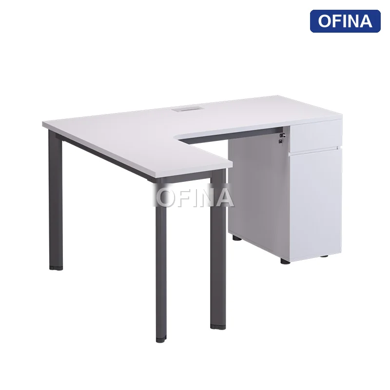 Bàn làm việc Oval OV04 khung đen thumbnail 10