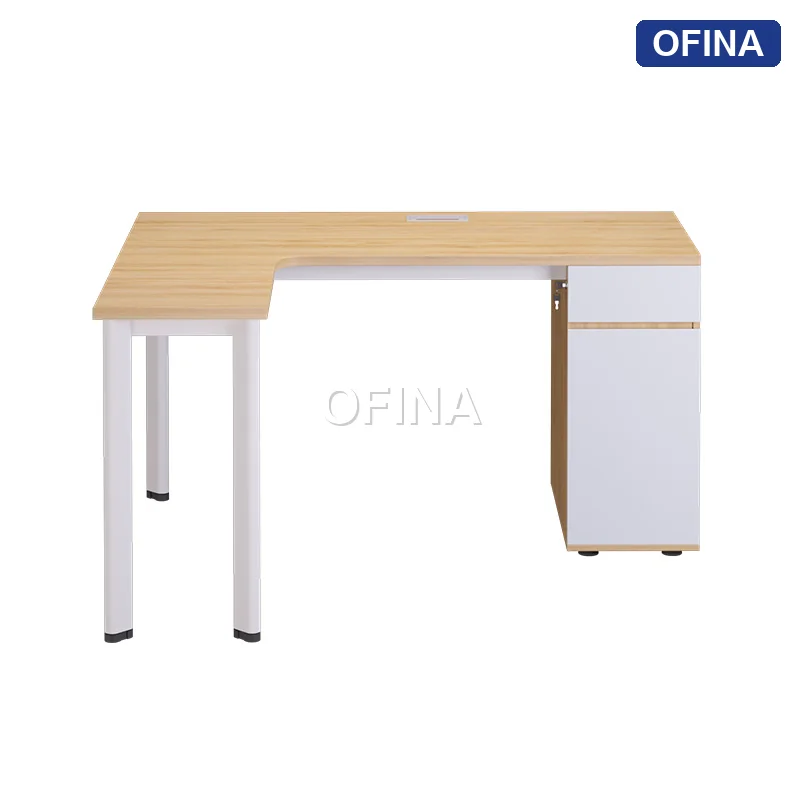Bàn làm việc Oval OV04 khung trắng thumbnail 5