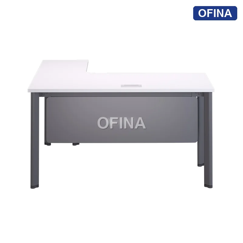 Bàn làm việc Oval OV05A-1412 khung đen thumbnail 6