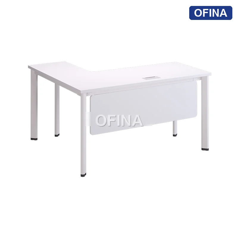 Bàn làm việc Oval OV05A-1412 khung trắng thumbnail 6