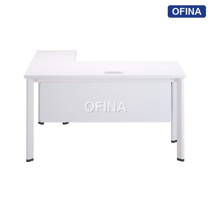 Bàn làm việc Oval OV05A-1412 khung trắng thumbnail 7