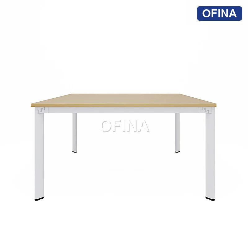 Cụm bàn làm việc 2 người Oval OVC01-1212 khung trắng thumbnail 3