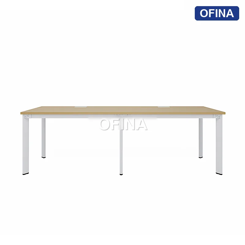 Cụm bàn làm việc 2 người Oval OVC01-2406 khung trắng thumbnail 5