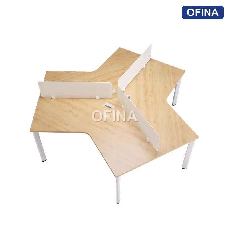 Cụm bàn làm việc 3 người Oval OVC02-2623