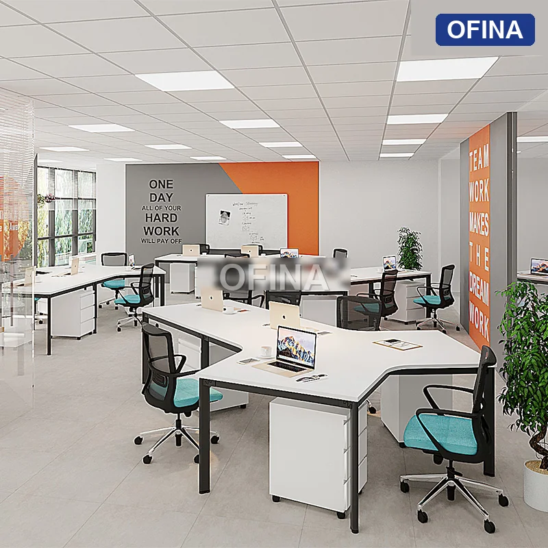 Cụm bàn làm việc 4+1 người Oval OVC02-3526 thumbnail 9