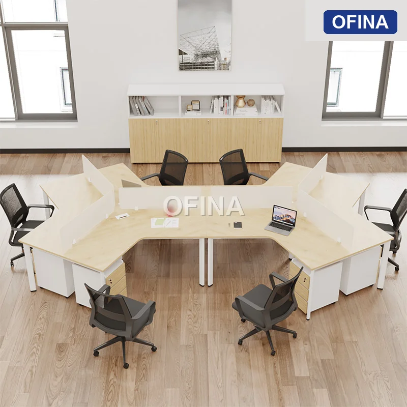 Cụm bàn làm việc 6 người Oval OVC02-4626 thumbnail 2