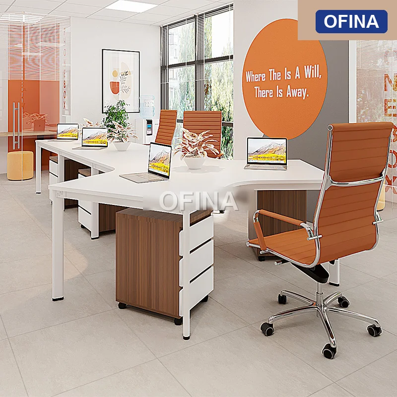 Cụm bàn làm việc 6+1 người Oval OVC02-4726 thumbnail 2