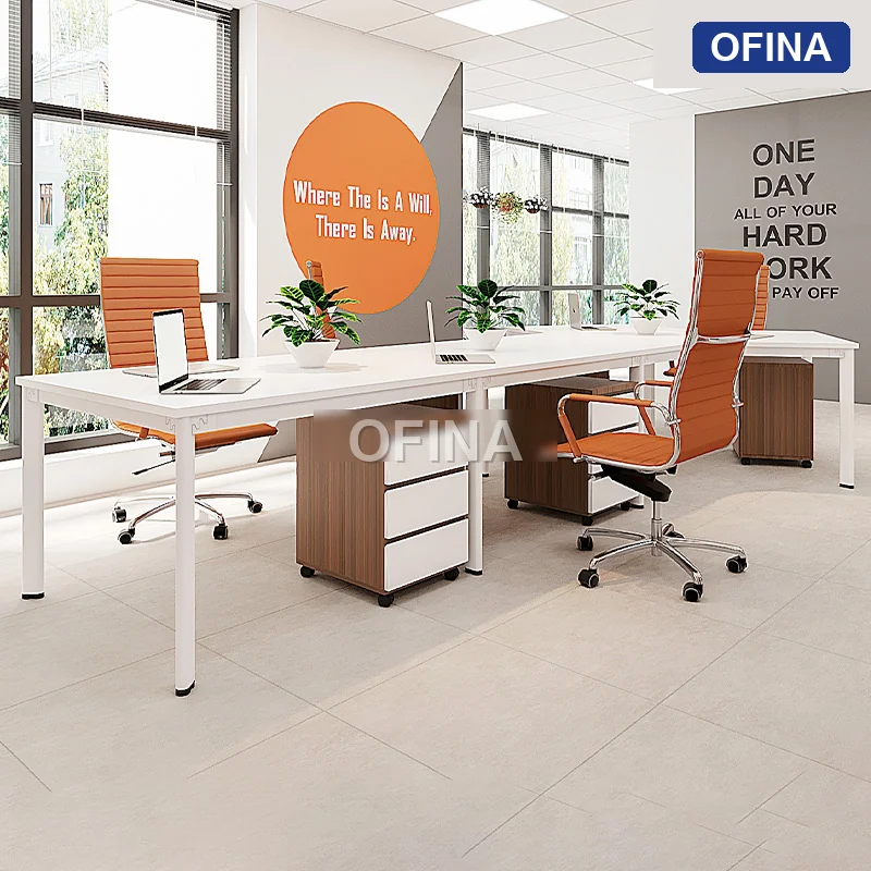 Cụm bàn làm việc 6+1 người Oval OVC02-4726 thumbnail 4