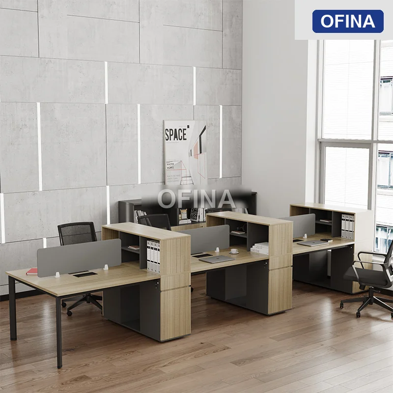 Cụm bàn làm việc 6 người Oval OVC03-4611