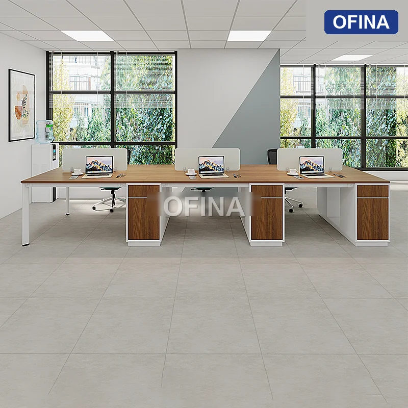 Cụm bàn làm việc 6 người Oval OVC04-3612