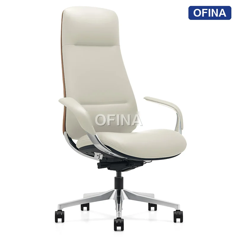 Ghế lãnh đạo da bò Ergonomic Passo PA-02A-WH
