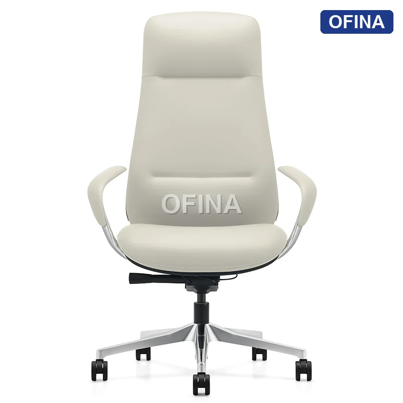 Ghế lãnh đạo da bò Ergonomic Passo PA-02A-WH thumbnail 2