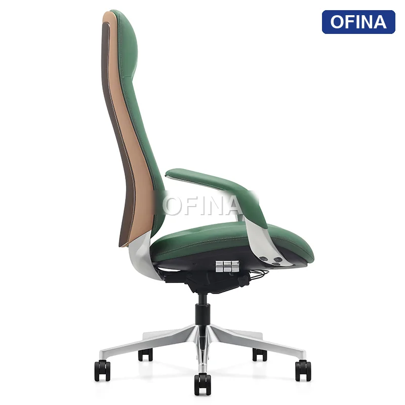 Ghế lãnh đạo da bò Ergonomic Passo PA-02A-WH thumbnail 8