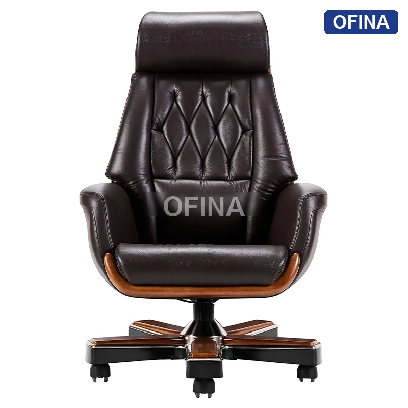 Ghế lãnh đạo da bò Italy Passo PA-1505A-BN thumbnail 2