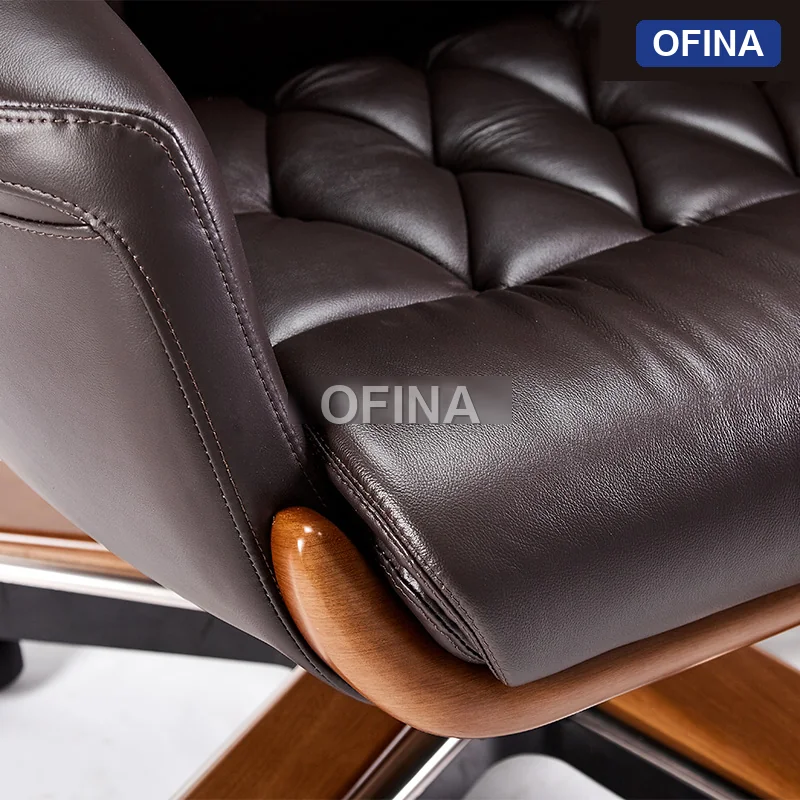 Ghế lãnh đạo da bò Italy Passo PA-1505A-BN thumbnail 6