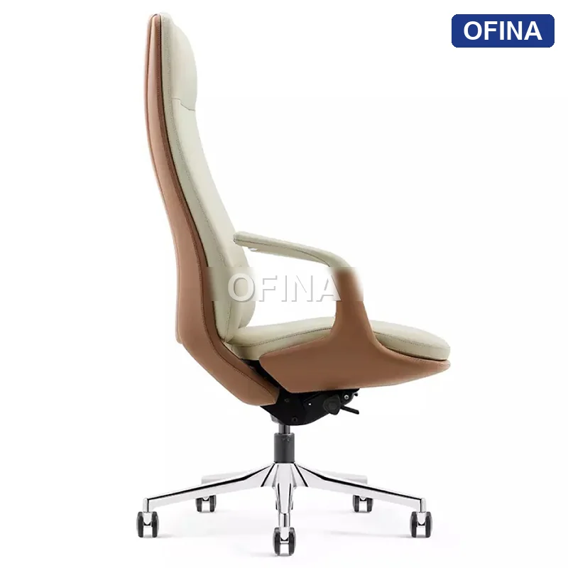 Ghế lãnh đạo da bò Italy Passo PA-1806A-BE thumbnail 2