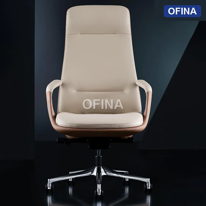 Ghế lãnh đạo da bò Italy Passo PA-1806A-BE thumbnail 5