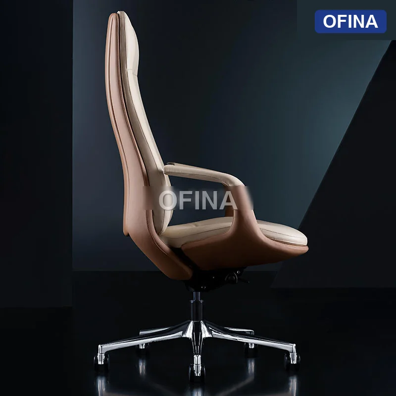 Ghế lãnh đạo da bò Italy Passo PA-1806A-BE thumbnail 6