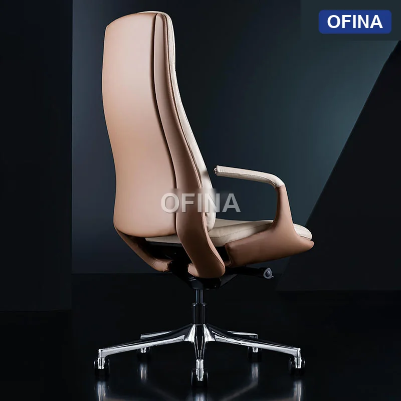 Ghế lãnh đạo da bò Italy Passo PA-1806A-BE thumbnail 7