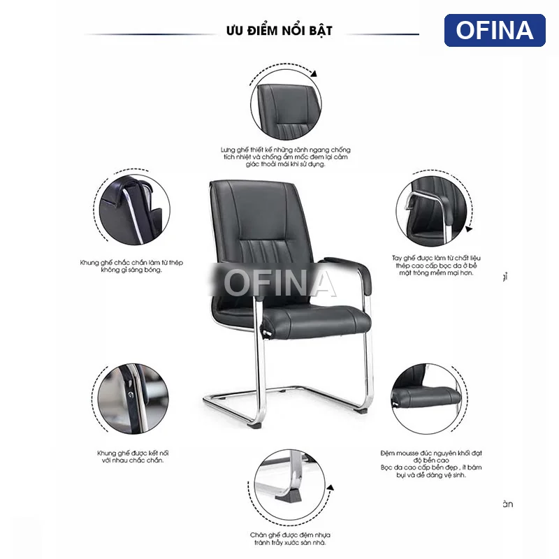 Ghế chân quỳ da Q4-BL thumbnail 5