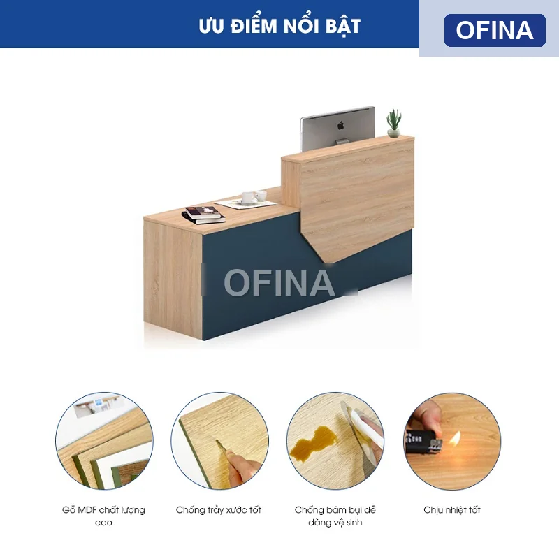 Quầy lễ tân QLT02 thumbnail 3