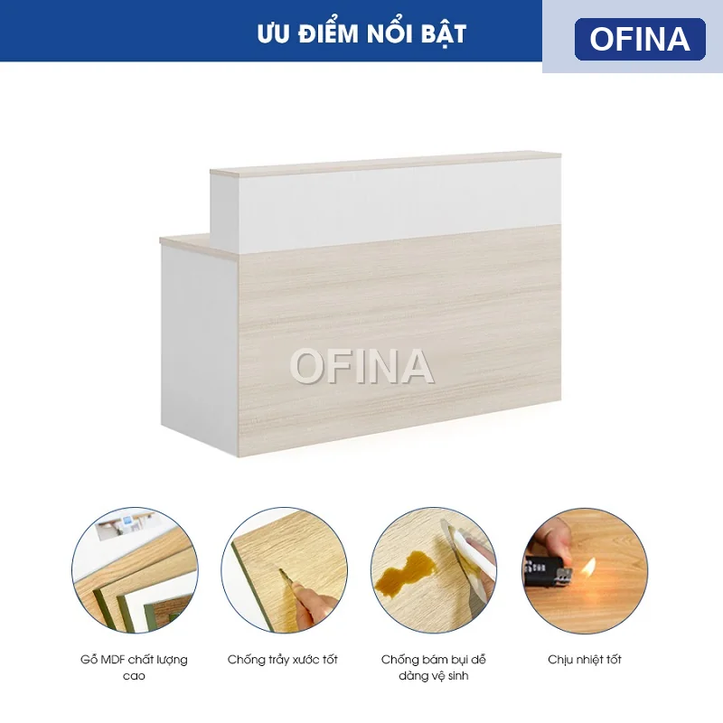 Quầy lễ tân QLT03-T thumbnail 2